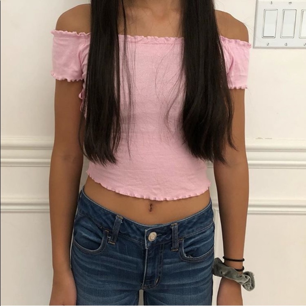 Garage Off the Shoulder Top